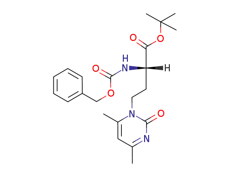 tert-butyl 2-(benzyloxycarbonyl)amino-4-(4,6-dimethyl-2-oxo-1,2-dihydropyrimidin-1-yl)butyrate