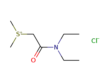 Molecular Structure of 3556-64-7 (Sulfonium, [2-(diethylamino)-2-oxoethyl]dimethyl-, chloride)