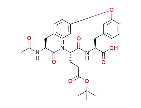 (9S,12S,15S)-15-Acetylamino-12-(2-tert-butoxycarbonyl-ethyl)-11,14-dioxo-2-oxa-10,13-diaza-tricyclo[15.2.2.1<sup>3,7</sup>]docosa-1<sup>(20)</sup>,3<sup>(22)</sup>,4,6,17<sup>(21)</sup>,18-hexaene-9-carboxylic acid