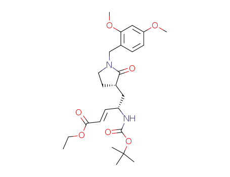 Molecular Structure of 223526-37-2 (ethyl-3-<Boc-L-<(N-2,4-dimethoxybenzyl)-(S)-Pyrrol-Ala>>-E-propenoate)