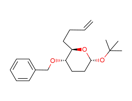 Molecular Structure of 167901-80-6 (2H-Pyran,
2-(3-butenyl)-6-(1,1-dimethylethoxy)tetrahydro-3-(phenylmethoxy)-,
(2R,3S,6R)-)