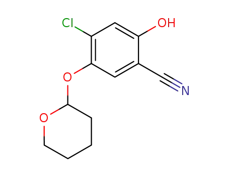 Benzonitrile, 4-chloro-2-hydroxy-5-[(tetrahydro-2H-pyran-2-yl)oxy]-