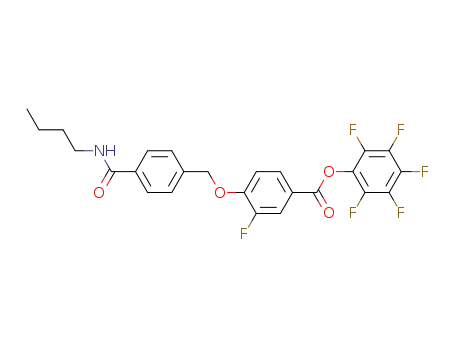 4-(4-Butylcarbamoyl-benzyloxy)-3-fluoro-benzoic acid pentafluorophenyl ester