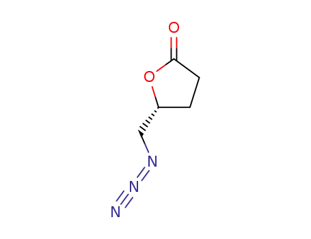 Molecular Structure of 102774-95-8 ((R)-(-)-5-Azidomethyl-2-oxotetrahydrofuran)