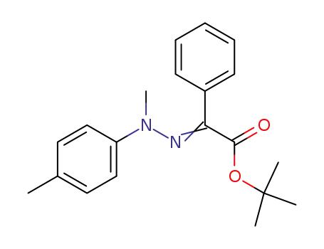 Molecular Structure of 177540-35-1 ((Methyl-p-tolyl-hydrazono)-phenyl-acetic acid tert-butyl ester)