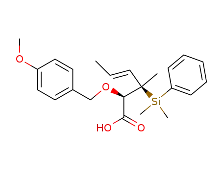 (E)-(2R,3R)-3-(dimethyl-phenyl-silanyl)-2-(4-methoxy-benzyloxy)-3-methyl-hex-4-enoic acid