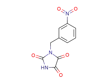 Molecular Structure of 105686-03-1 (Imidazolidinetrione, [(3-nitrophenyl)methyl]-)