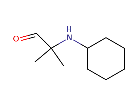 Molecular Structure of 144396-06-5 (2-(N-Cyclohexylamino)-2-methylpropanal)