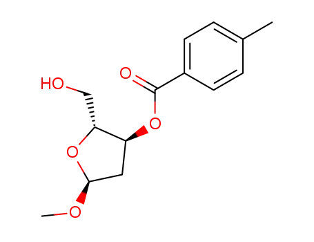 methyl 2-deoxy-3-O-(p-toluoyl)-α-D-ribofuranoside