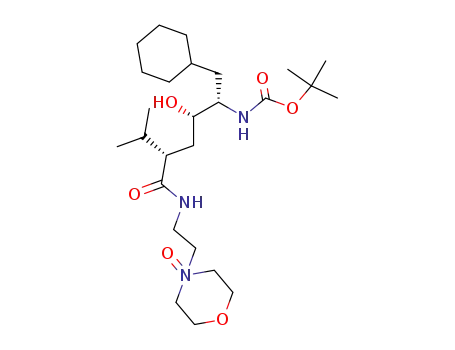 {(1S,2S,4S)-1-Cyclohexylmethyl-2-hydroxy-5-methyl-4-[2-(4-oxy-morpholin-4-yl)-ethylcarbamoyl]-hexyl}-carbamic acid tert-butyl ester