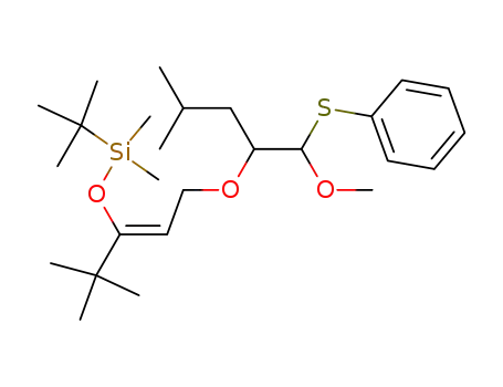 tert-Butyl-{(Z)-1-tert-butyl-3-[1-(methoxy-phenylsulfanyl-methyl)-3-methyl-butoxy]-propenyloxy}-dimethyl-silane