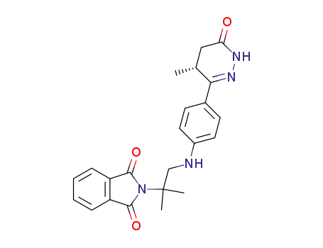 2-{1,1-Dimethyl-2-[4-((R)-4-methyl-6-oxo-1,4,5,6-tetrahydro-pyridazin-3-yl)-phenylamino]-ethyl}-isoindole-1,3-dione