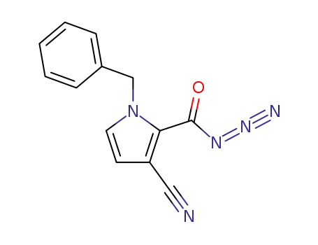 1-benzyl-3-cyano-1<i>H</i>-pyrrole-2-carbonyl azide