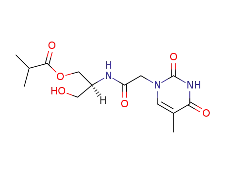Isobutyric acid (S)-3-hydroxy-2-[2-(5-methyl-2,4-dioxo-3,4-dihydro-2H-pyrimidin-1-yl)-acetylamino]-propyl ester