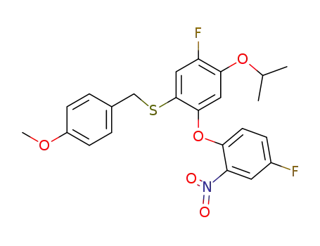 4-fluoro-5-isopropoxy-2-[(4-methoxybenzyl)thio]phenyl 4-fluoro-2-nitrophenyl ether
