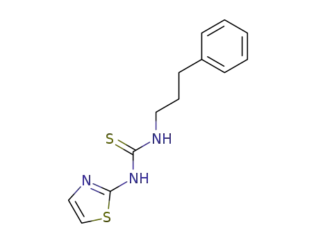 Molecular Structure of 149485-04-1 (1-(3-phenylpropyl)-3-(1,3-thiazol-2-yl)thiourea)
