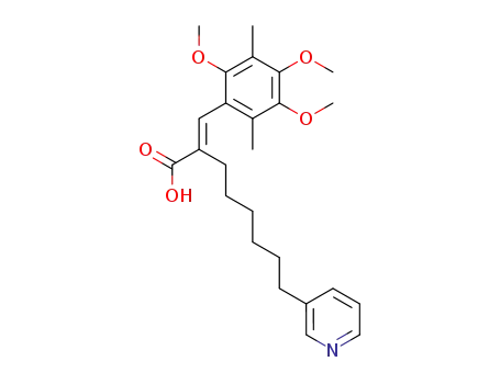 (E)-3-(2,4,5-trimethoxy-3,6-dimethylphenyl)-2-[6-(3-pyridyl)hexyl]-2-propenoic acid