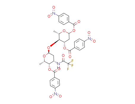 p-Nitrobenzoyl 3-O-p-nitrobenzoyl-4-O-(3-N-trifluoroacetyl-4-O-p-nitrobenzoyl-α-L-daunosaminyl)-2-deoxy-L-rhamnoside