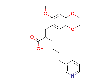 (E)-3-(2,4,5-trimethoxy-3,6-dimethylphenyl)-2-[4-(3-pyridyl)butyl]-2-propenoic acid