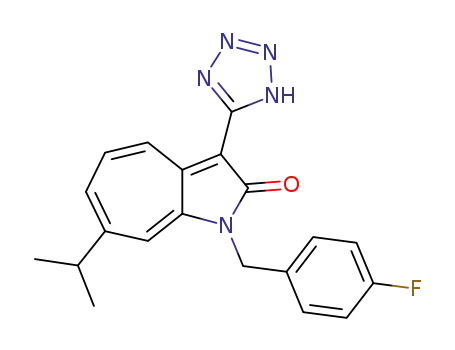 Cyclohepta(b)pyrrol-2(1H)-one, 1-(4-(fluorophenyl)methyl)-7-(1-methylethyl)-3-(1H-tetrazol-5-yl)-