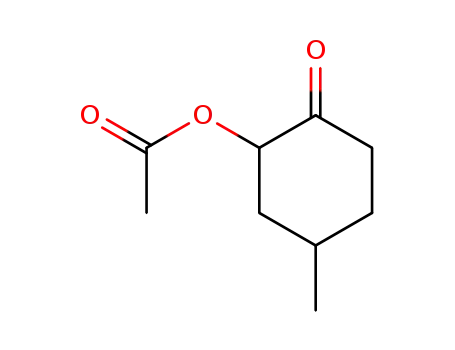 Molecular Structure of 78426-90-1 (2-Acetoxy-4-methyl-1-cyclohexanone)