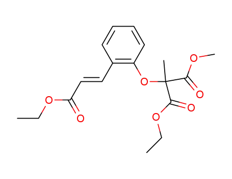 2-[2-((E)-2-Ethoxycarbonyl-vinyl)-phenoxy]-2-methyl-malonic acid ethyl ester methyl ester