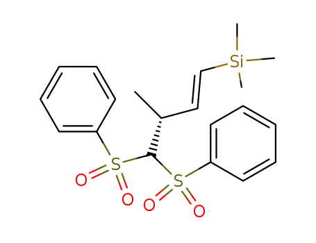 ((E)-(R)-4,4-Bis-benzenesulfonyl-3-methyl-but-1-enyl)-trimethyl-silane