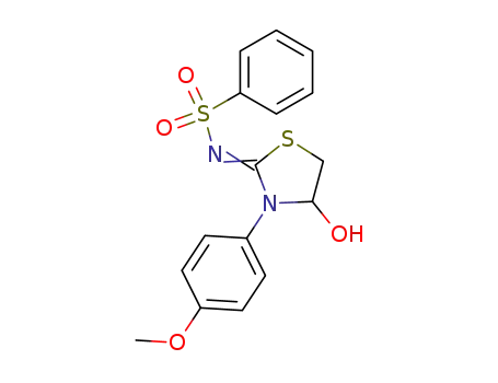 N-[4-hydroxy-3-(4-methoxyphenyl)-2-thiazolidinylidene]phenylsulfonamide