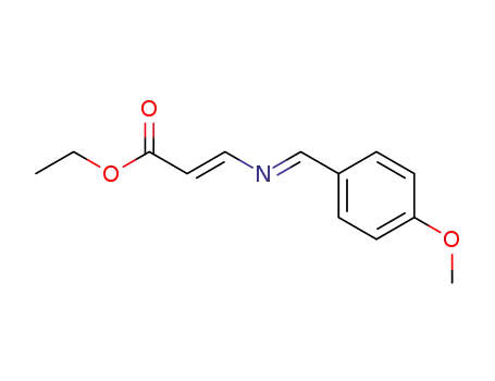 (E)-3-{[1-(4-Methoxy-phenyl)-meth-(E)-ylidene]-amino}-acrylic acid ethyl ester