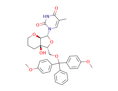 (1R,6R,7R,9R)-7-(4,4'-Dimethoxytrityloxymethyl)-6-hydroxy-9-(thymin-1-yl)-2,8-dioxabicyclo[4.3.0]nonane