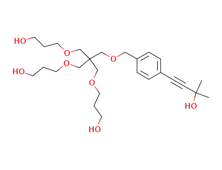 3-Butyn-2-ol,
4-[4-[[3-(3-hydroxypropoxy)-2,2-bis[(3-hydroxypropoxy)methyl]propoxy]
methyl]phenyl]-2-methyl-