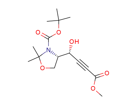 (4S,1'R)-4-(1-hydroxy-3-methoxycarbonylprop-2-ynyl)-2,2-dimethyloxazolidine-3-carboxylic acid tert-butyl ester