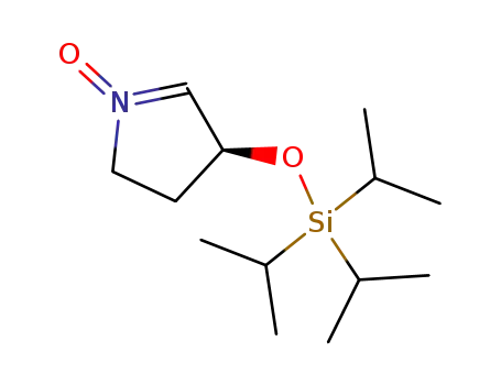 Molecular Structure of 227954-56-5 ((3S)-3-(triisopropylsilyl)oxy-1-pyrroline N-oxide)