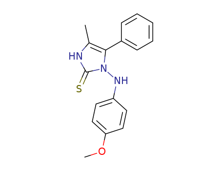 2H-Imidazole-2-thione,1,3-dihydro-1-[(4-methoxyphenyl)amino]-4-methyl-5-phenyl-