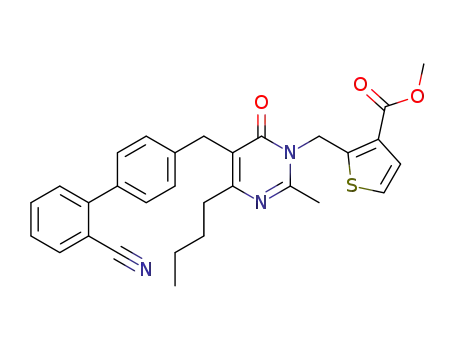 2-[4-Butyl-5-(2'-cyano-biphenyl-4-ylmethyl)-2-methyl-6-oxo-6H-pyrimidin-1-ylmethyl]-thiophene-3-carboxylic acid methyl ester
