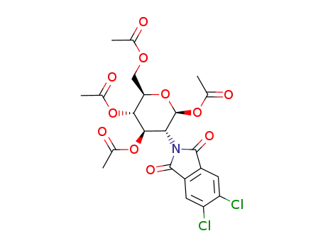 1-acetoxy-3,4,6-tri-O-acetyl-2-deoxy-2-(4,5-dichlorophthalimido)-β-D-glucopyranoside