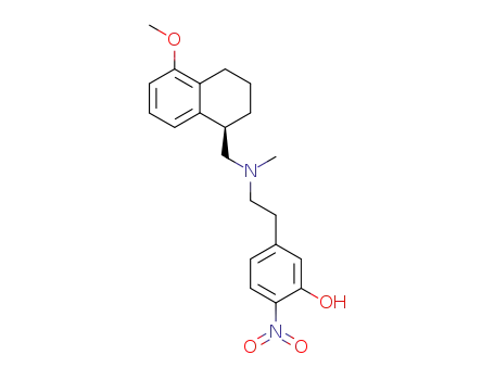 5-{2-[((R)-5-Methoxy-1,2,3,4-tetrahydro-naphthalen-1-ylmethyl)-methyl-amino]-ethyl}-2-nitro-phenol