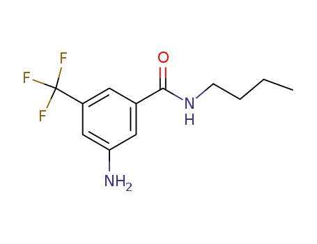 Molecular Structure of 203513-28-4 (3-Amino-N-butyl-5-trifluoromethyl-benzamide)