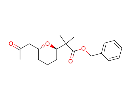 2-Methyl-2-[(2R,6R)-6-(2-oxo-propyl)-tetrahydro-pyran-2-yl]-propionic acid benzyl ester