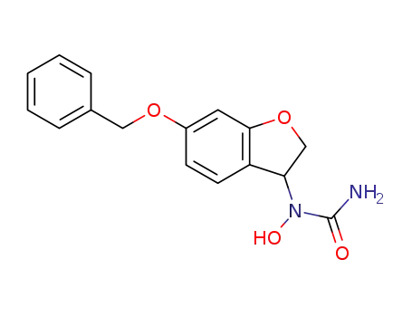 (+/-)-N-hydroxy-N-[2,3-dihydro-6-(benzyloxy)benzofuran-3-yl]urea