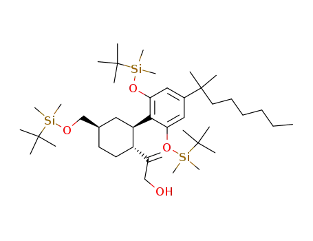2-[(1R,2R,4R)-2-[2,6-Bis-(tert-butyl-dimethyl-silanyloxy)-4-(1,1-dimethyl-heptyl)-phenyl]-4-(tert-butyl-dimethyl-silanyloxymethyl)-cyclohexyl]-prop-2-en-1-ol
