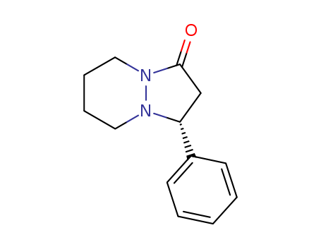 Molecular Structure of 111964-70-6 (1H-Pyrazolo[1,2-a]pyridazin-1-one, hexahydro-3-phenyl-, (S)-)