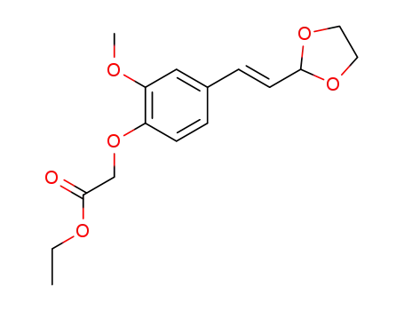 [4-((E)-2-[1,3]Dioxolan-2-yl-vinyl)-2-methoxy-phenoxy]-acetic acid ethyl ester