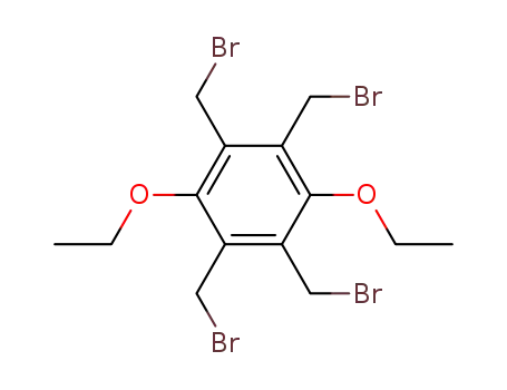 Molecular Structure of 158263-03-7 (1,2,4,5-tetra(bromomethyl)-3,6-bis(ethoxy)benzene)