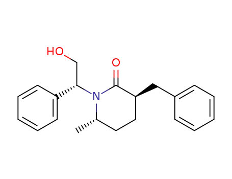 (3R,6S)-3-Benzyl-1-((R)-2-hydroxy-1-phenyl-ethyl)-6-methyl-piperidin-2-one
