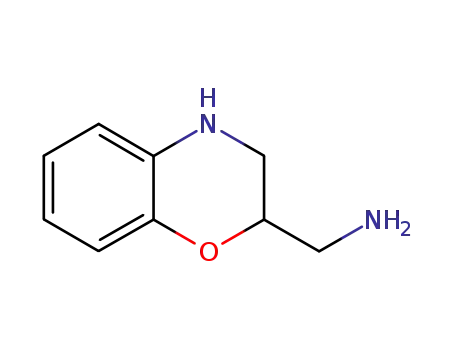 Molecular Structure of 102908-68-9 (1-(3,4-dihydro-2h-1,4-benzoxazin-2-yl)methanamine)