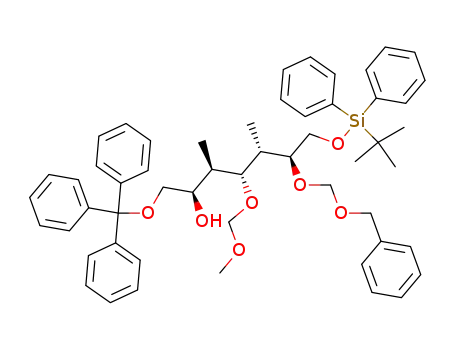 (2R,3R,4R,5S,6S)-6-Benzyloxymethoxy-7-(tert-butyl-diphenyl-silanyloxy)-4-methoxymethoxy-3,5-dimethyl-1-trityloxy-heptan-2-ol