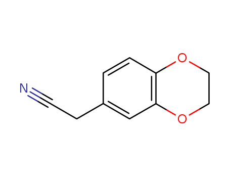 Molecular Structure of 17253-10-0 (1,4-Benzodioxin-6-acetonitrile, 2,3-dihydro-)