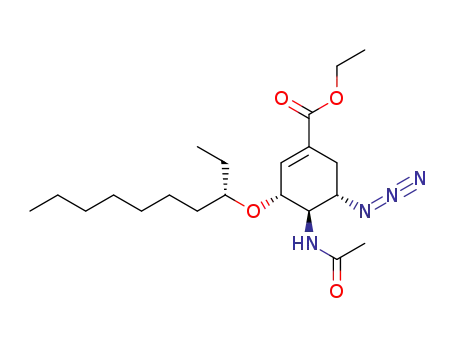 (3R,4R,5S)-4-Acetylamino-5-azido-3-((S)-1-ethyl-octyloxy)-cyclohex-1-enecarboxylic acid ethyl ester