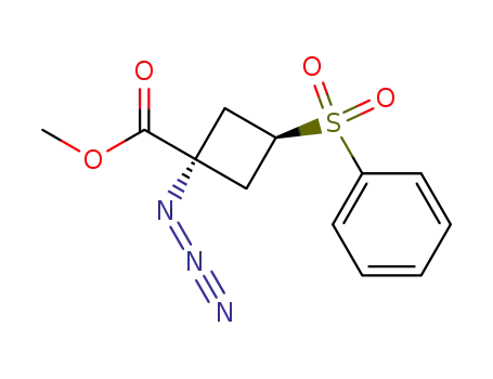methyl trans-1-azido-3-(phenylsulfonyl)cyclobutane-1-carboxylate